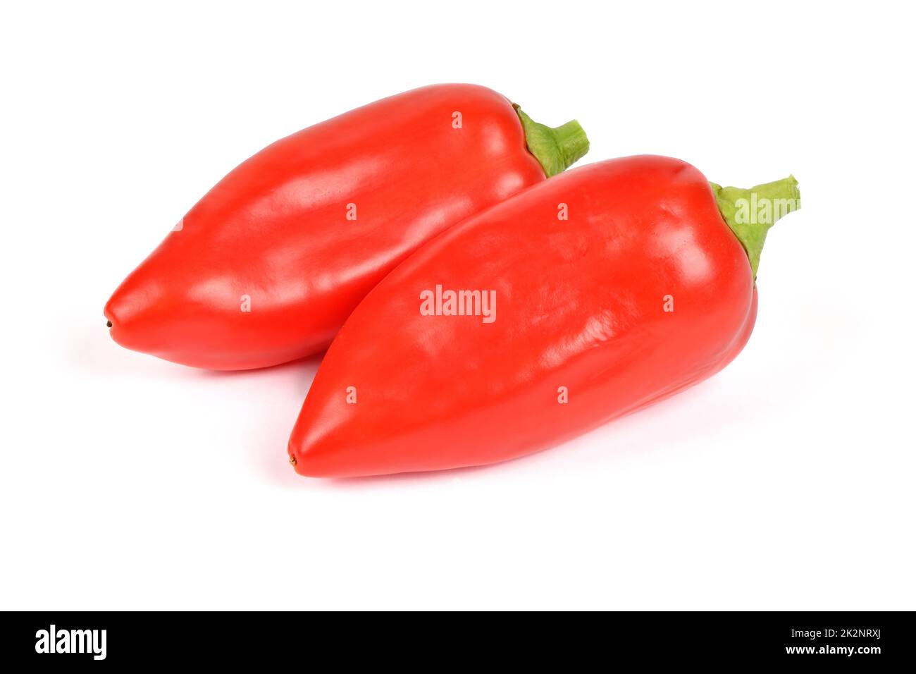 Fresh paprika, Bell Pepper, isolated on white background. High