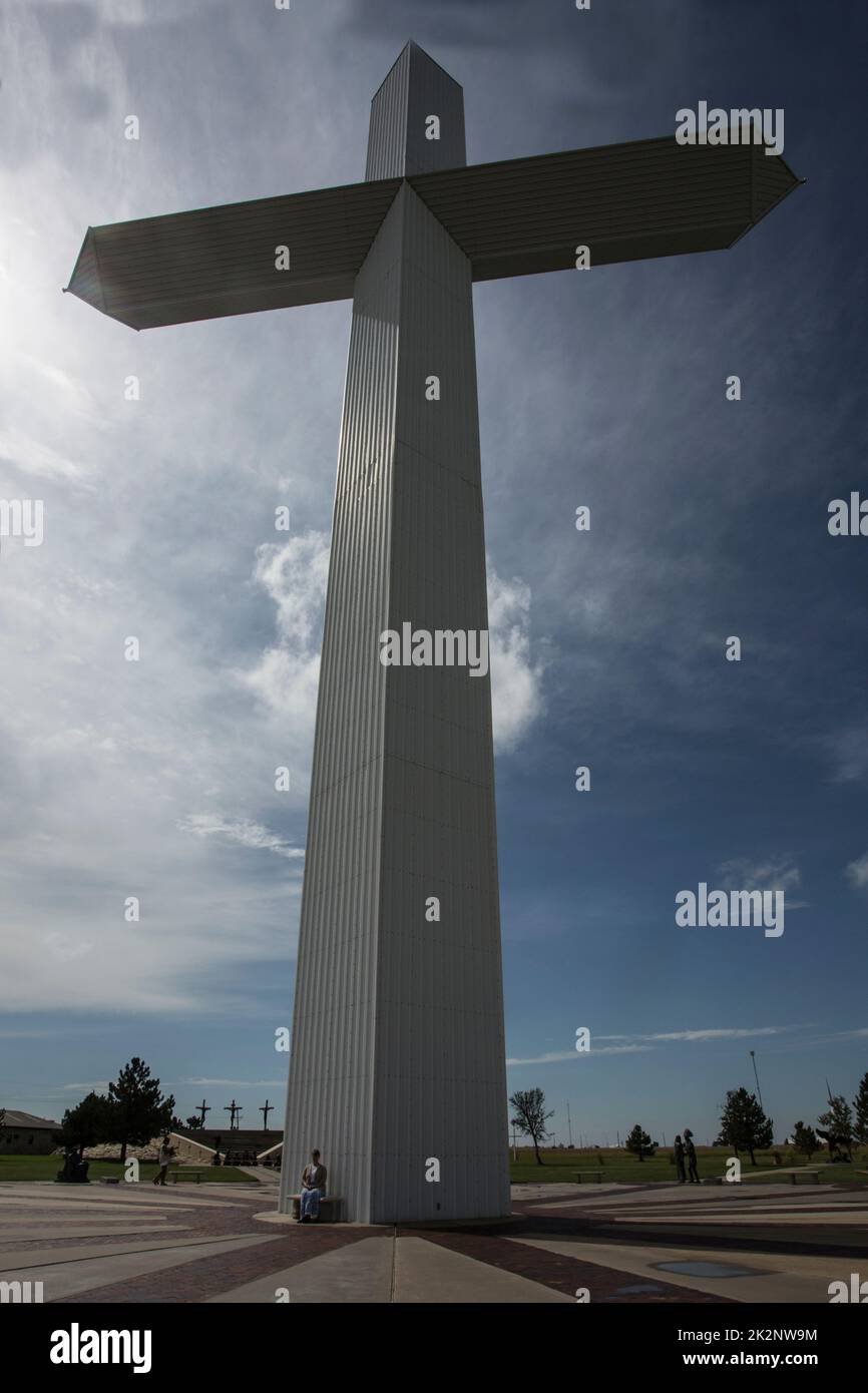 Cross of our Lord Jesus Christ Ministries, Groom, Texas, USA Stock Photo