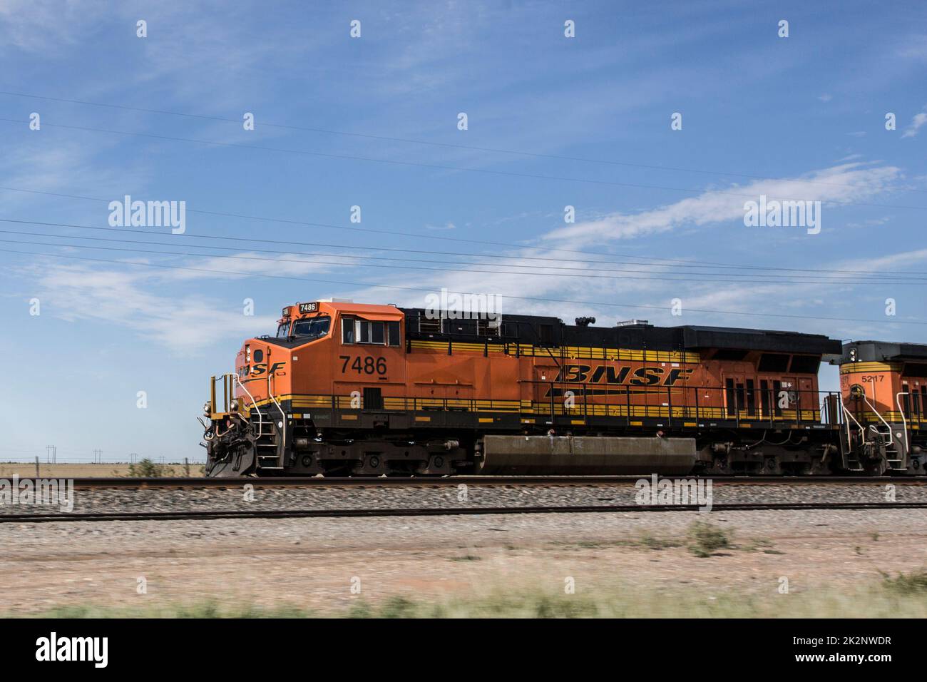 BNSF 7468, Burlington Northern Santa Fe, LLC. Stock Photo