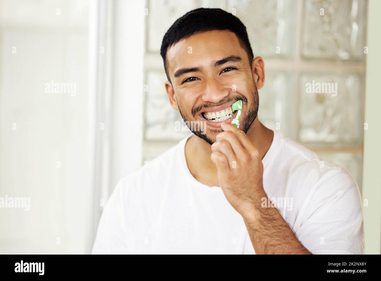 This is the best toothpaste, the proof is in my smile. Shot of a