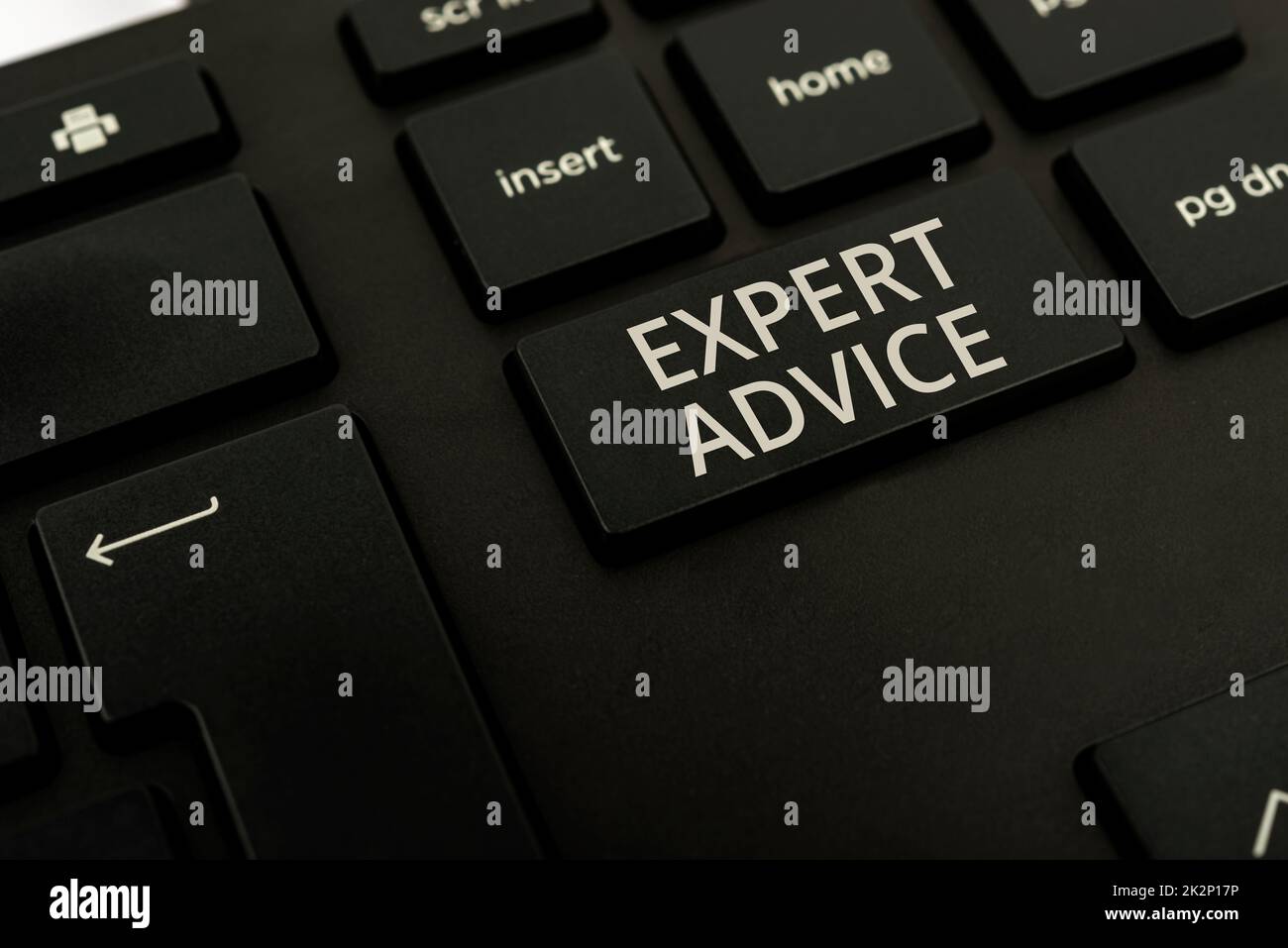 Hand writing sign Expert Advice. Conceptual photo Sage Good Word Professional opinion Extensive skill Ace Computer Keyboard And Symbol.Information Medium For Communication. Stock Photo