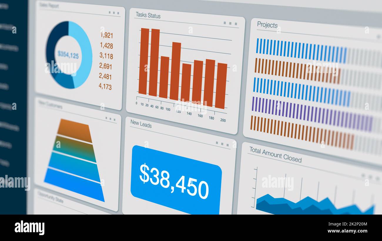 erp software interface Stock Photo - Alamy