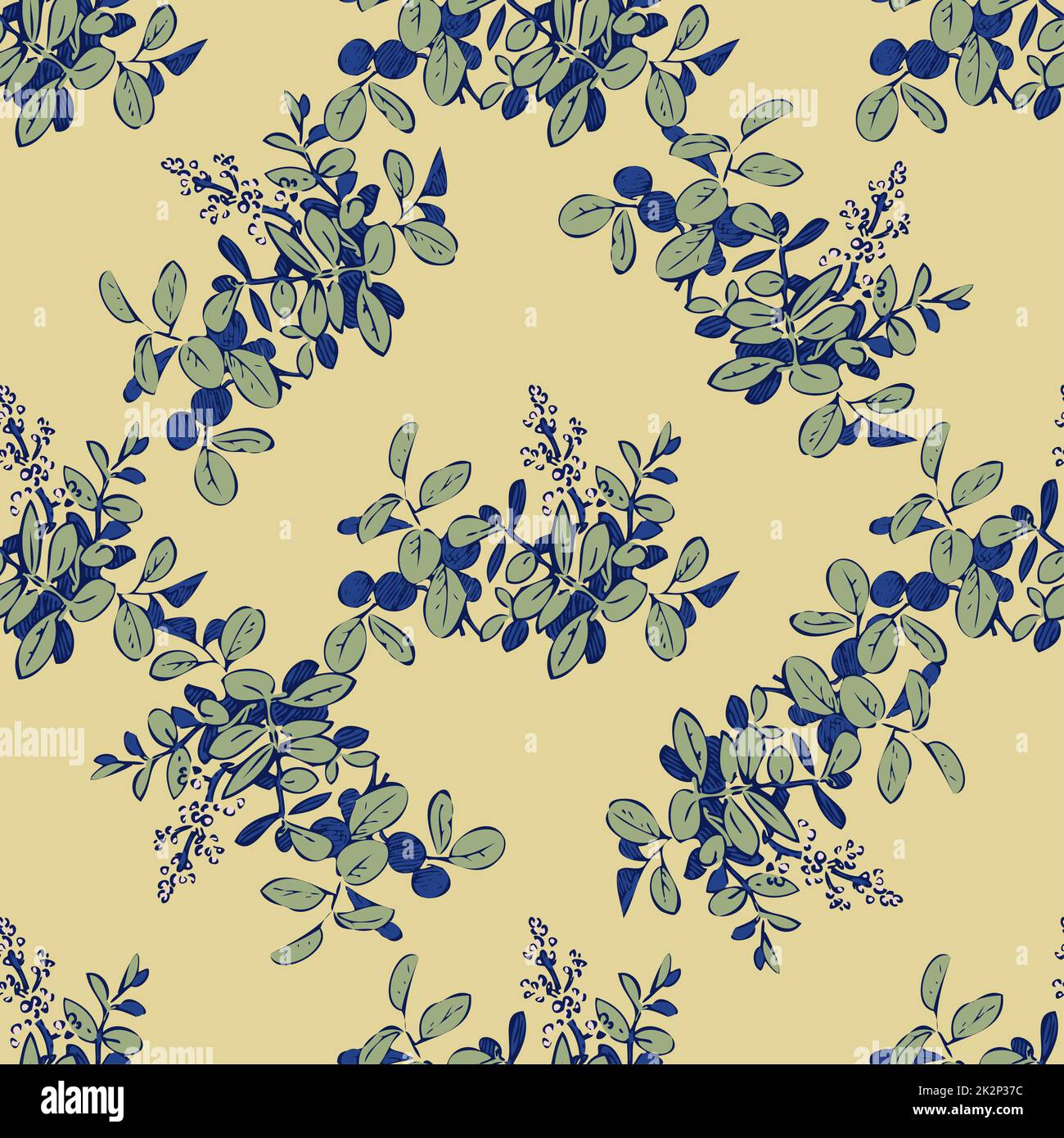 Hand draw bloom wildflowers. Cute floral abstract background seamless ...