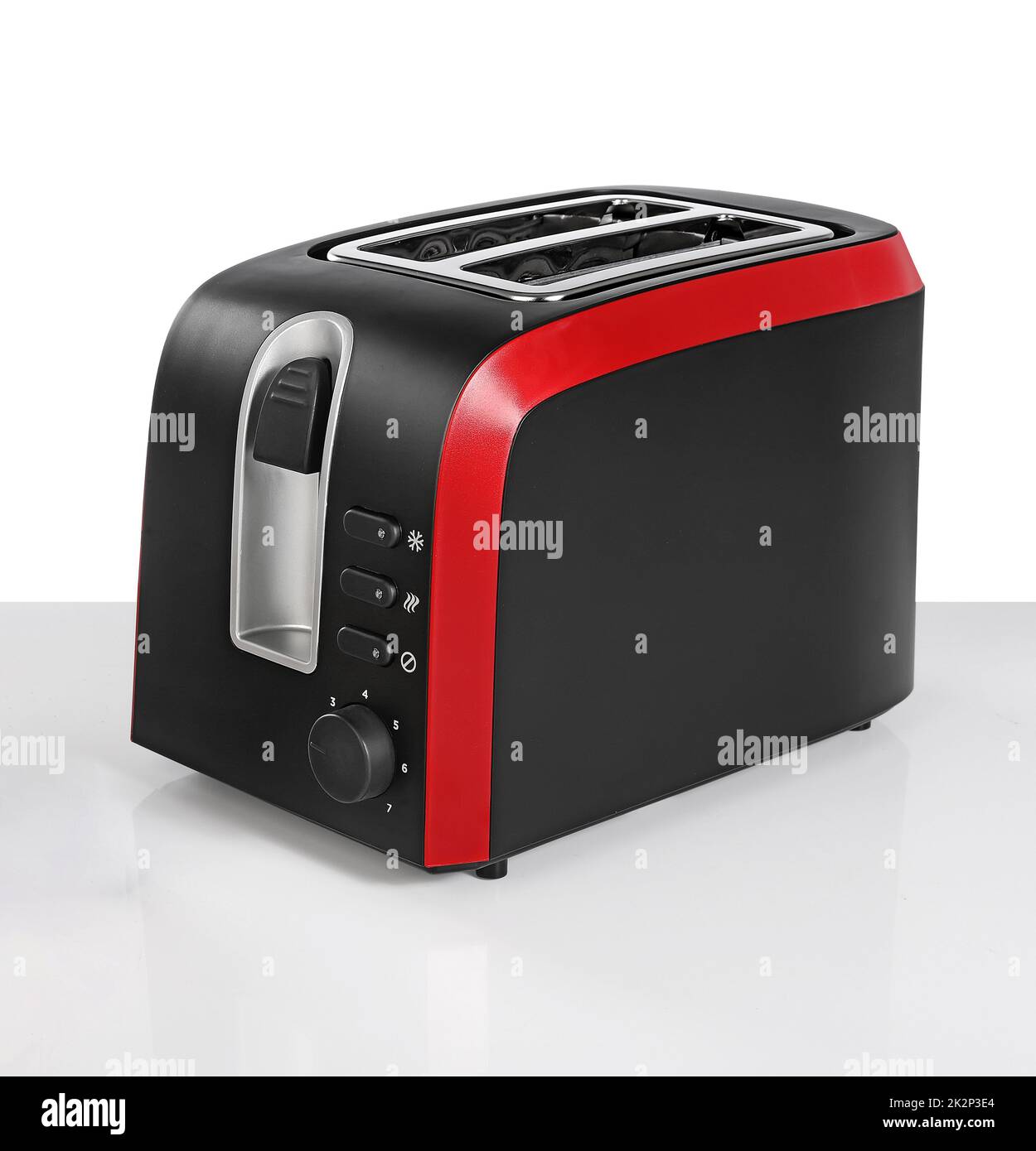 Electric toaster isolated on white Stock Photo Alamy