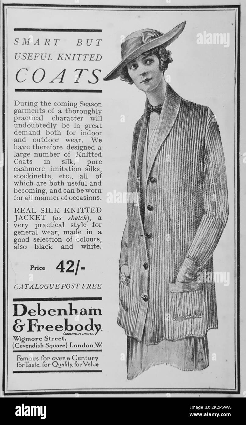 Debenham & Freebody Advert. Stock Photo