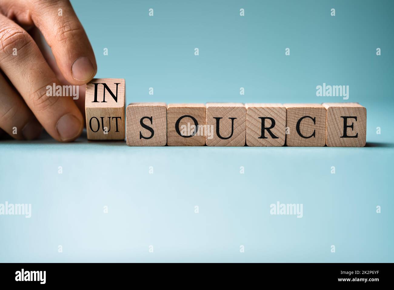 Outsource Word Change Stock Photo