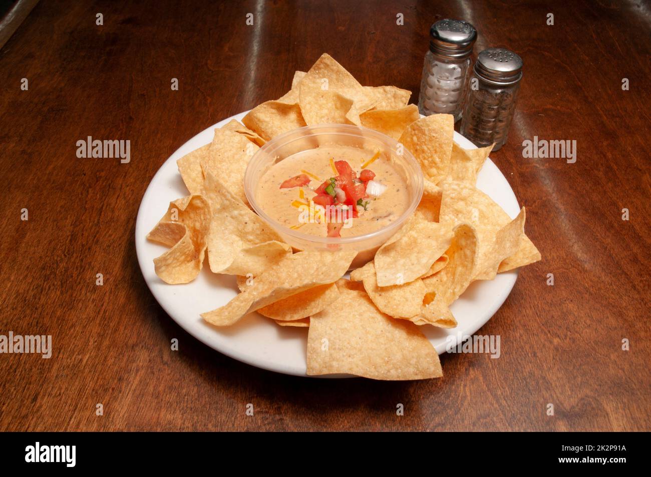 Mexican Chips and Queso Stock Photo Alamy