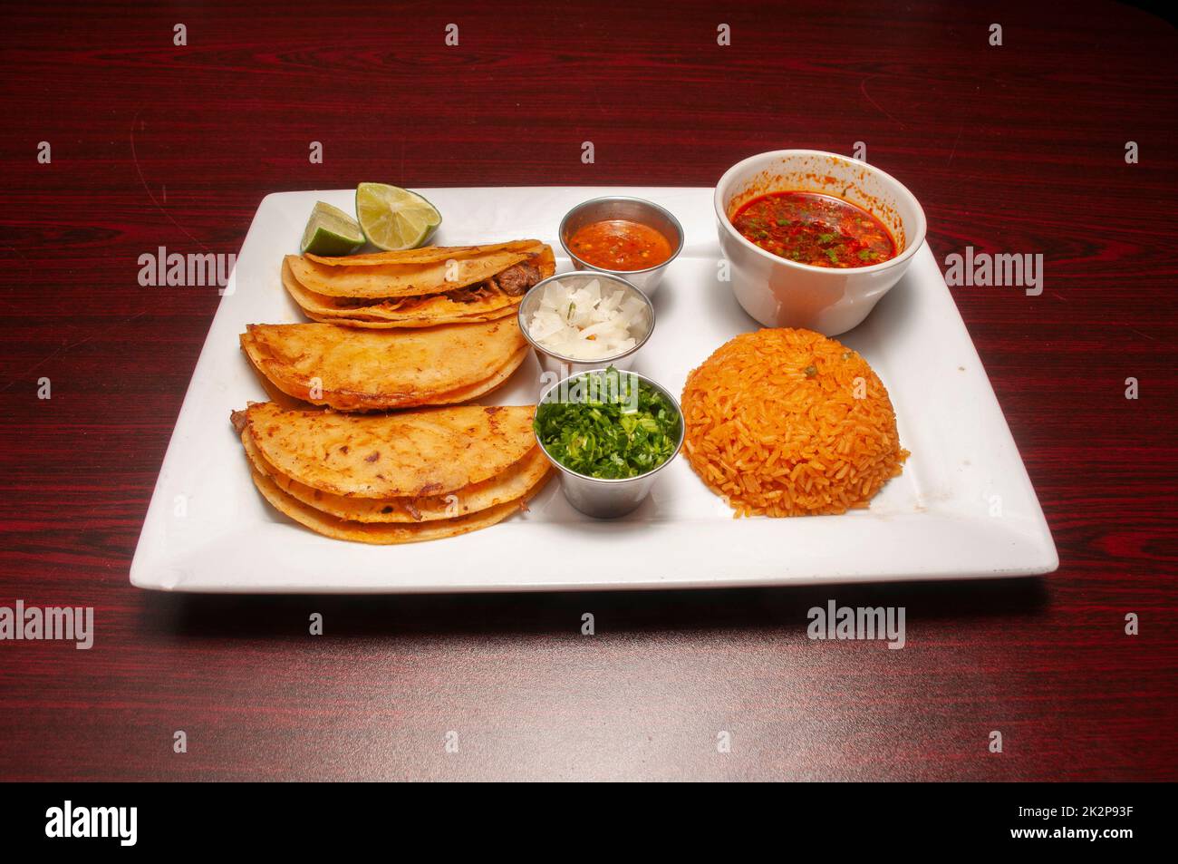 Authentic Birria Tacos With Consomme Stock Photo Alamy