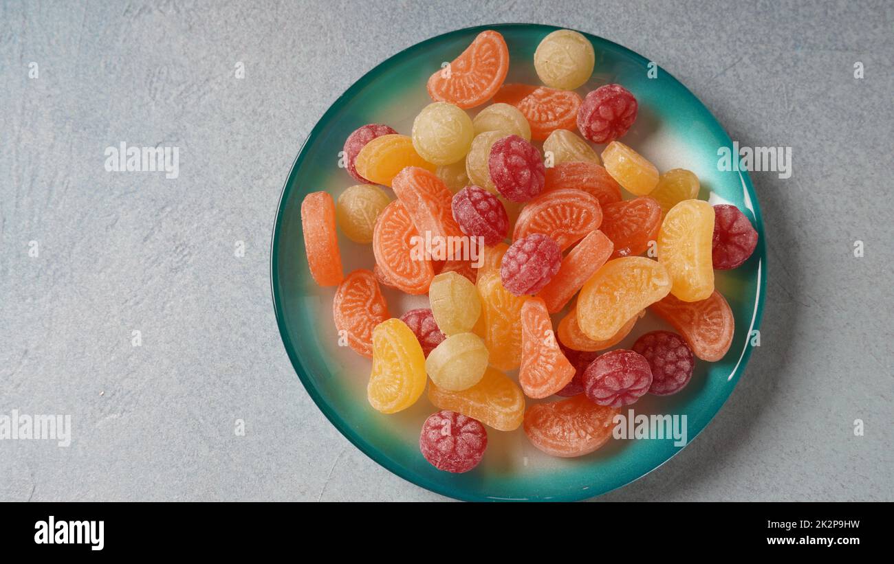 Hard fruit candies hi-res stock photography and images - Alamy