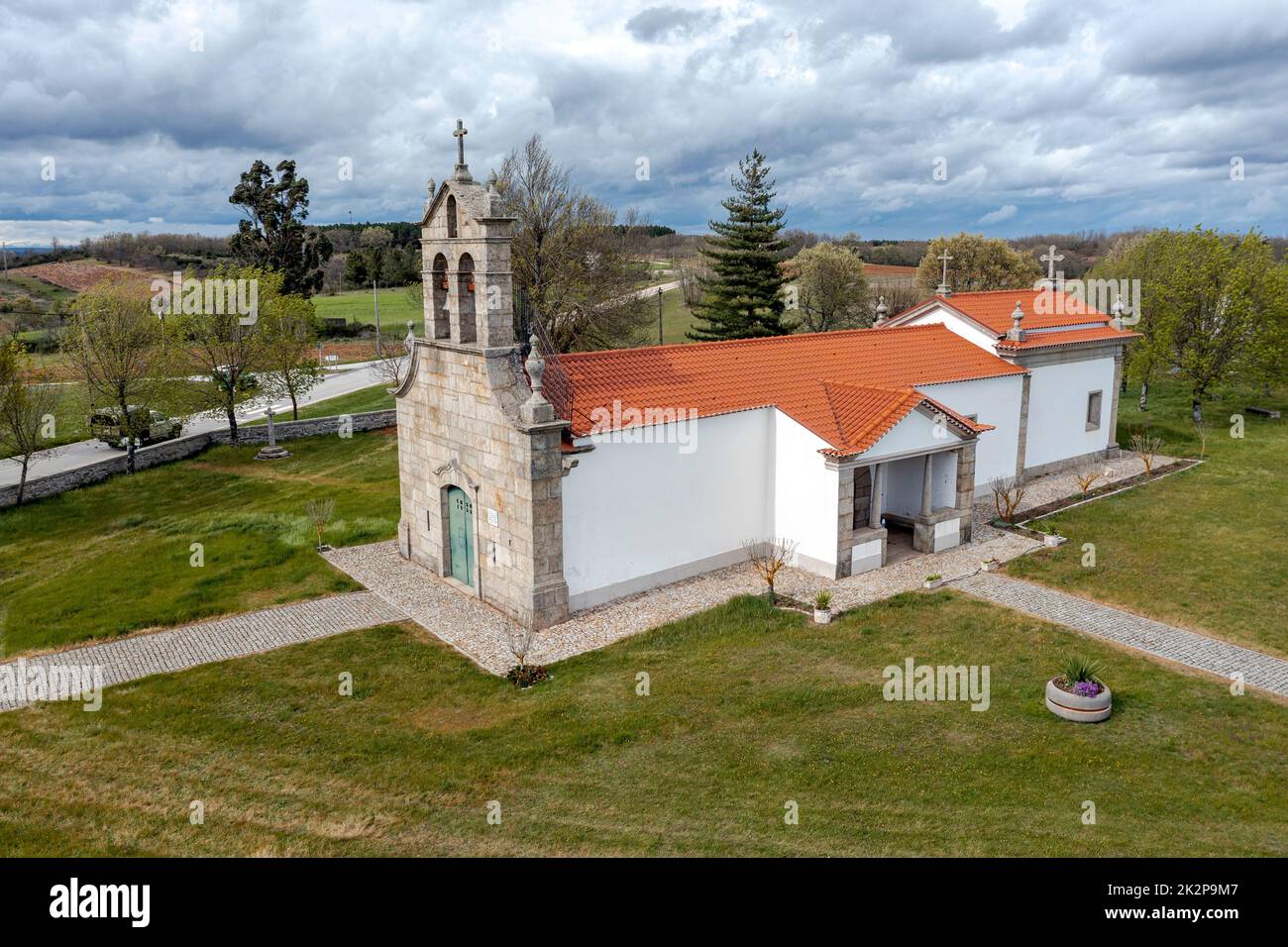Sanctuary of Nossa Senhora do Naso, It is known as the Queen of the Mirandese Portugal Stock Photo
