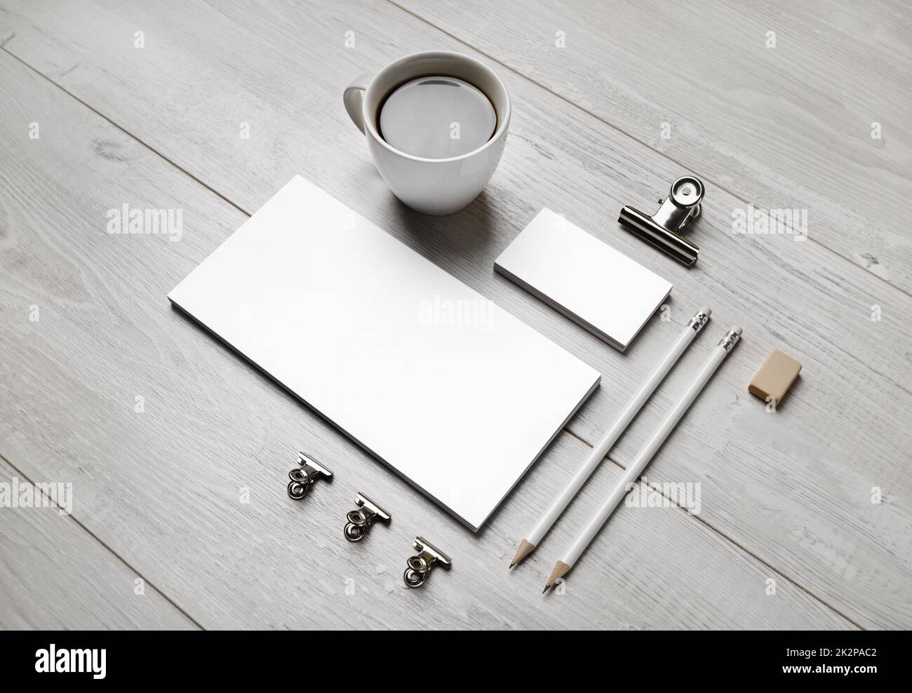 Blank stationery template Stock Photo - Alamy