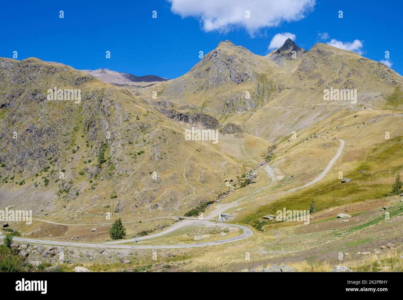 The Col de Sarenne, Grandes Rousses massif, French Alps Stock Photo