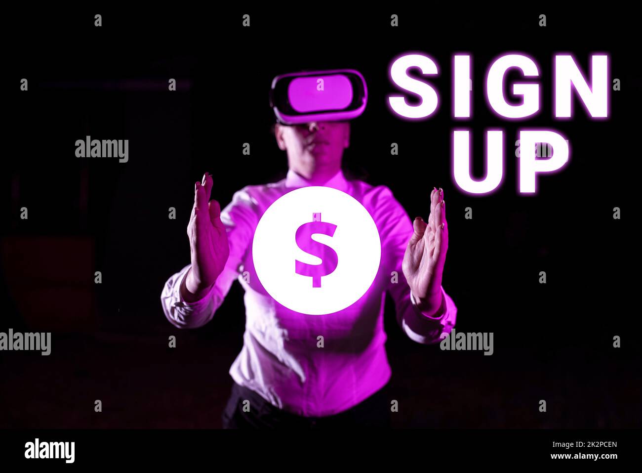 Inspiration showing sign Sign Up. Business overview use your