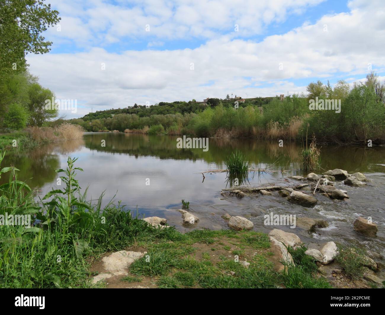 beautiful river Douro river river natural water large current Stock