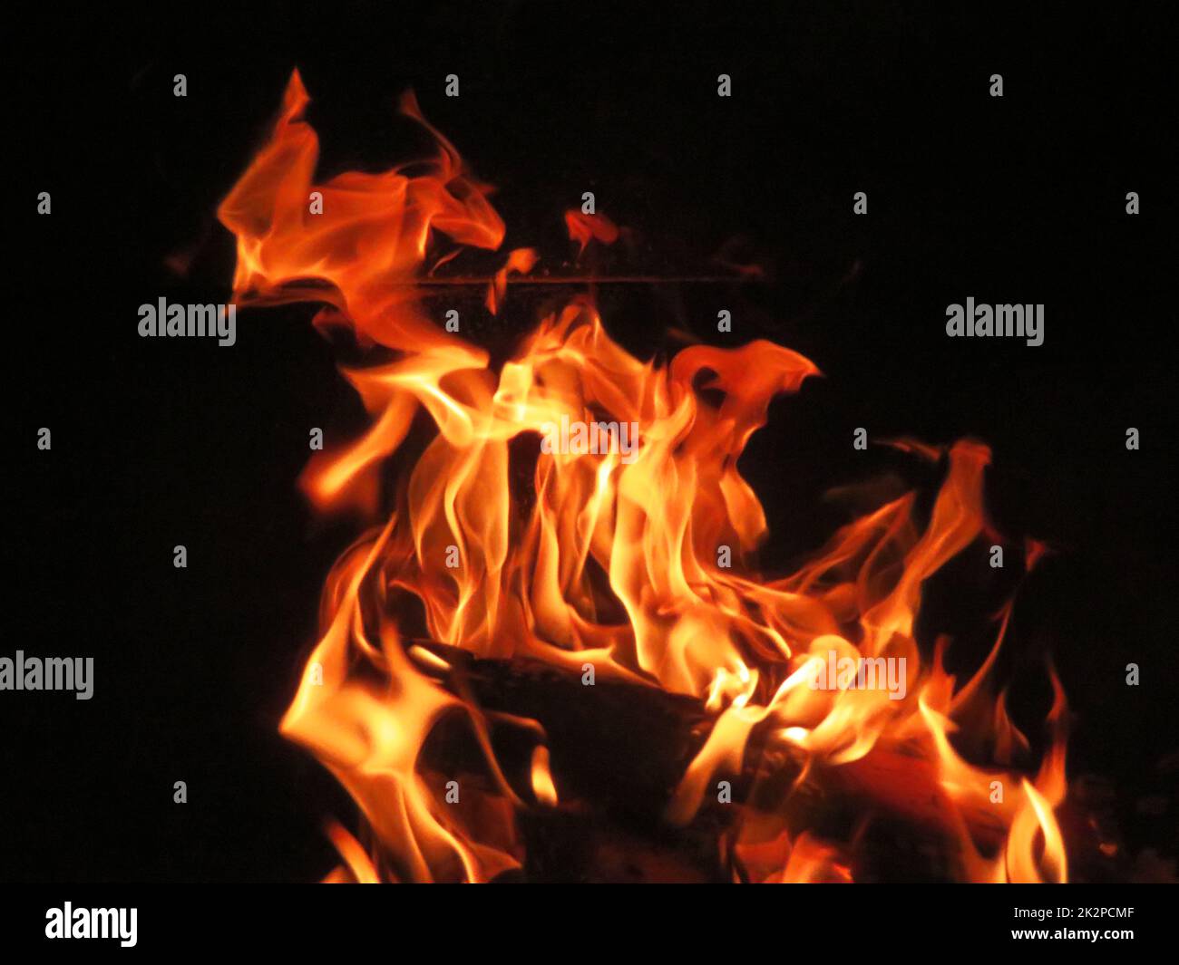 bonfire fire heat hot flame burn incandescent wood fireplace ash Stock