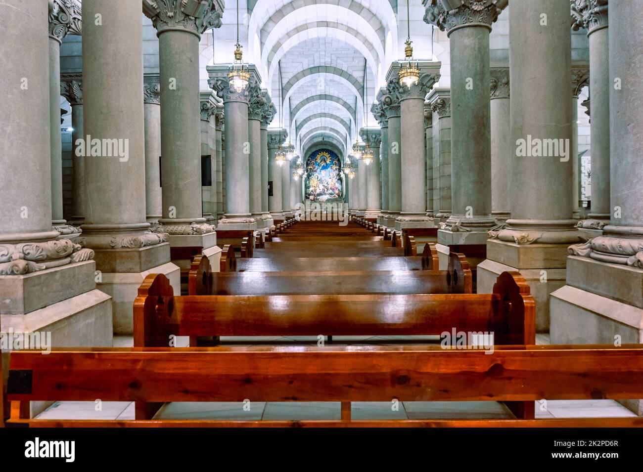 Crypt of the Almudena Cathedral, Madrid, Spain, 2022. Alamy Exclusive Stock Photo
