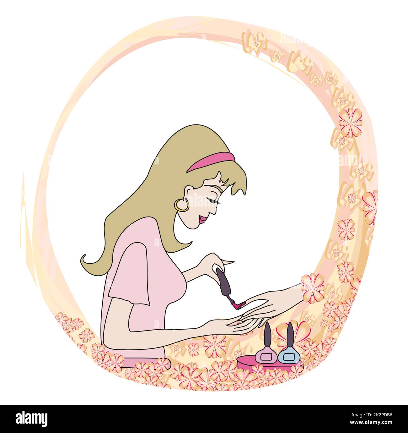 Nail Salon design Stock Photo Alamy