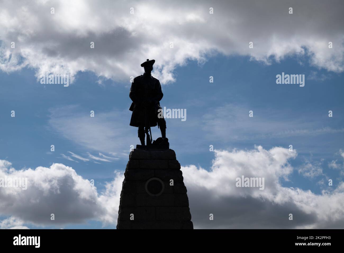 Memorial to 51st (Highland) Division, Beaumont-Hamel Memorial, France. Stock Photo