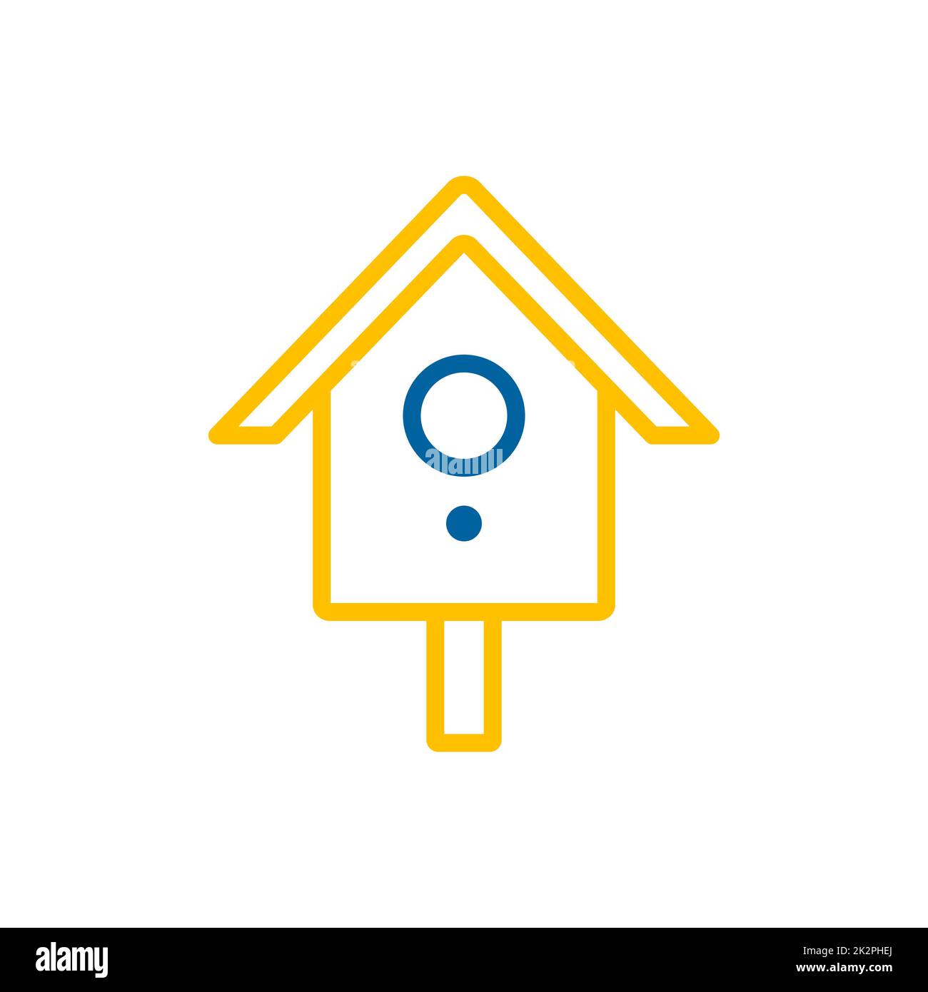 Nesting box or birds house vector icon Stock Photo Alamy