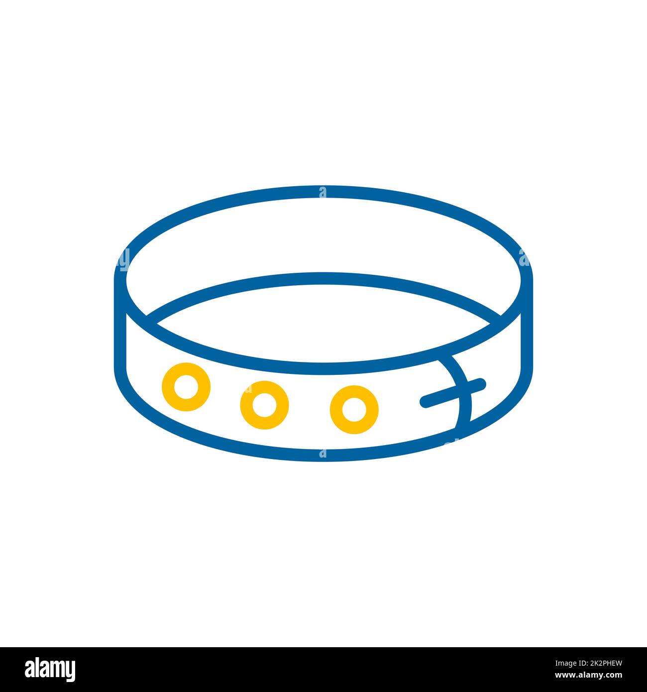 Pet collar vector icon. Pet animal sign Stock Photo - Alamy