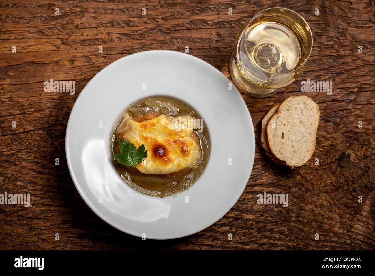 french onion soup Stock Photo