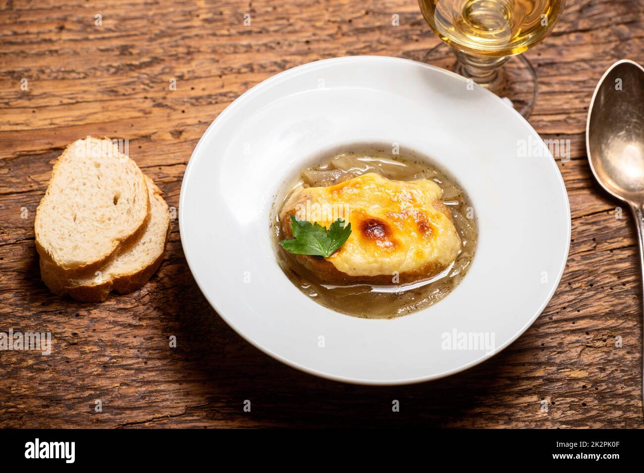 french onion soup Stock Photo