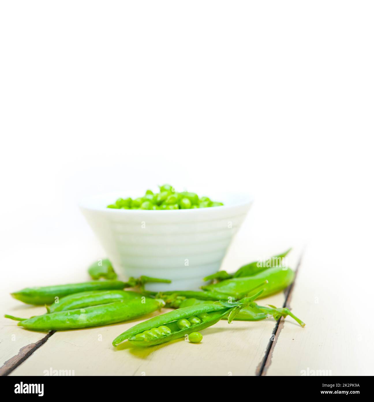 hearthy fresh green peas Stock Photo