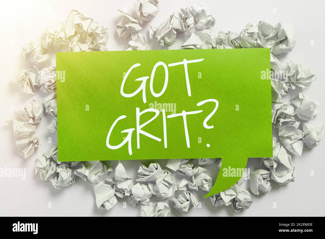 Text sign showing Got Grit Question. Concept meaning A hardwork with perseverance towards the desired goal Stock Photo