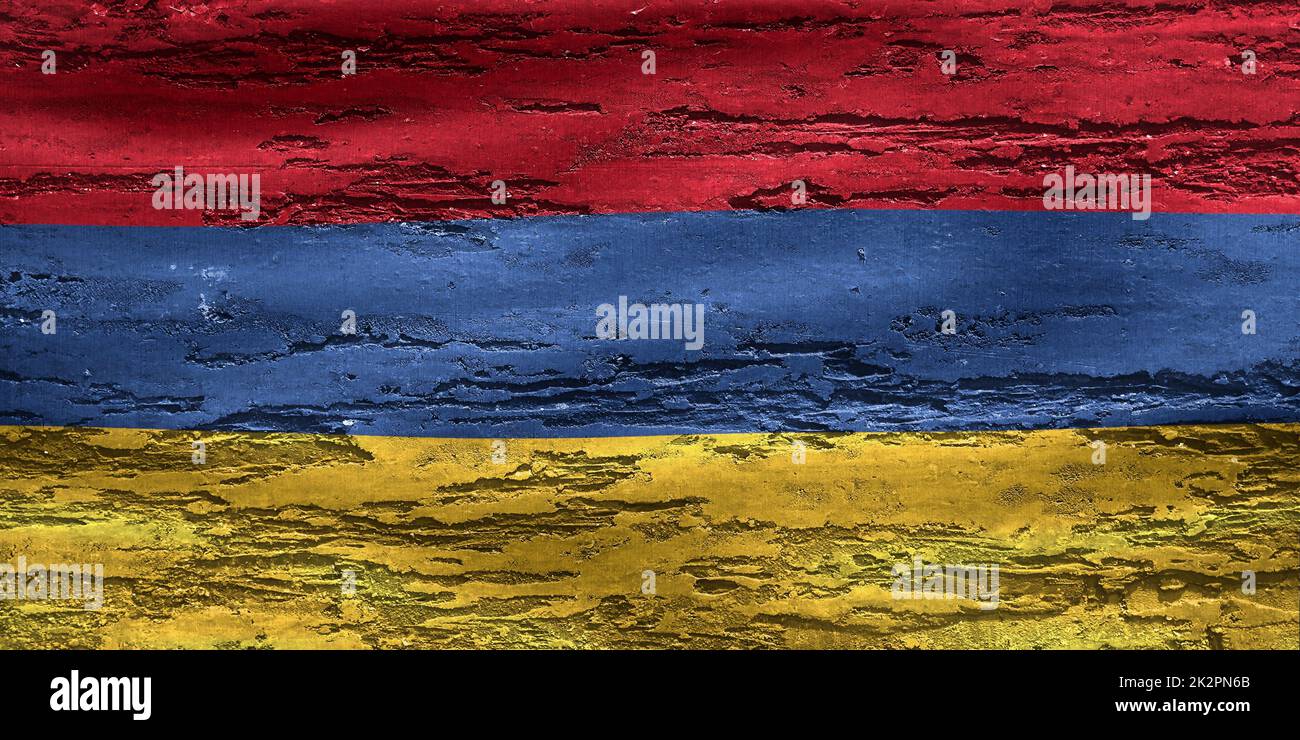 Armenia flag - realistic waving fabric flag Stock Photo - Alamy