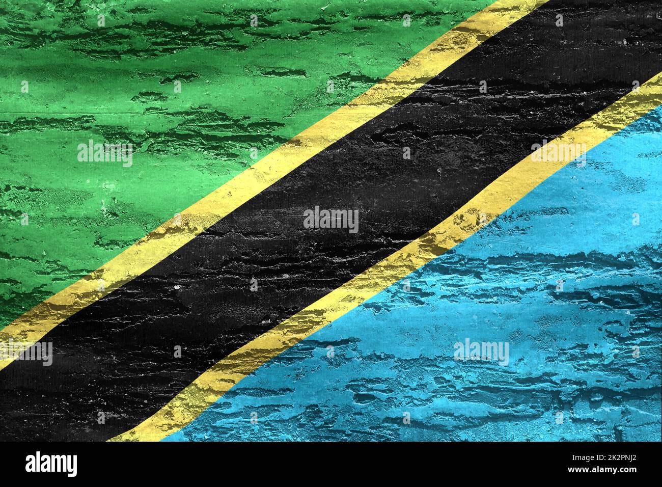 3D-Illustration of a Tanzania flag - realistic waving fabric flag Stock ...