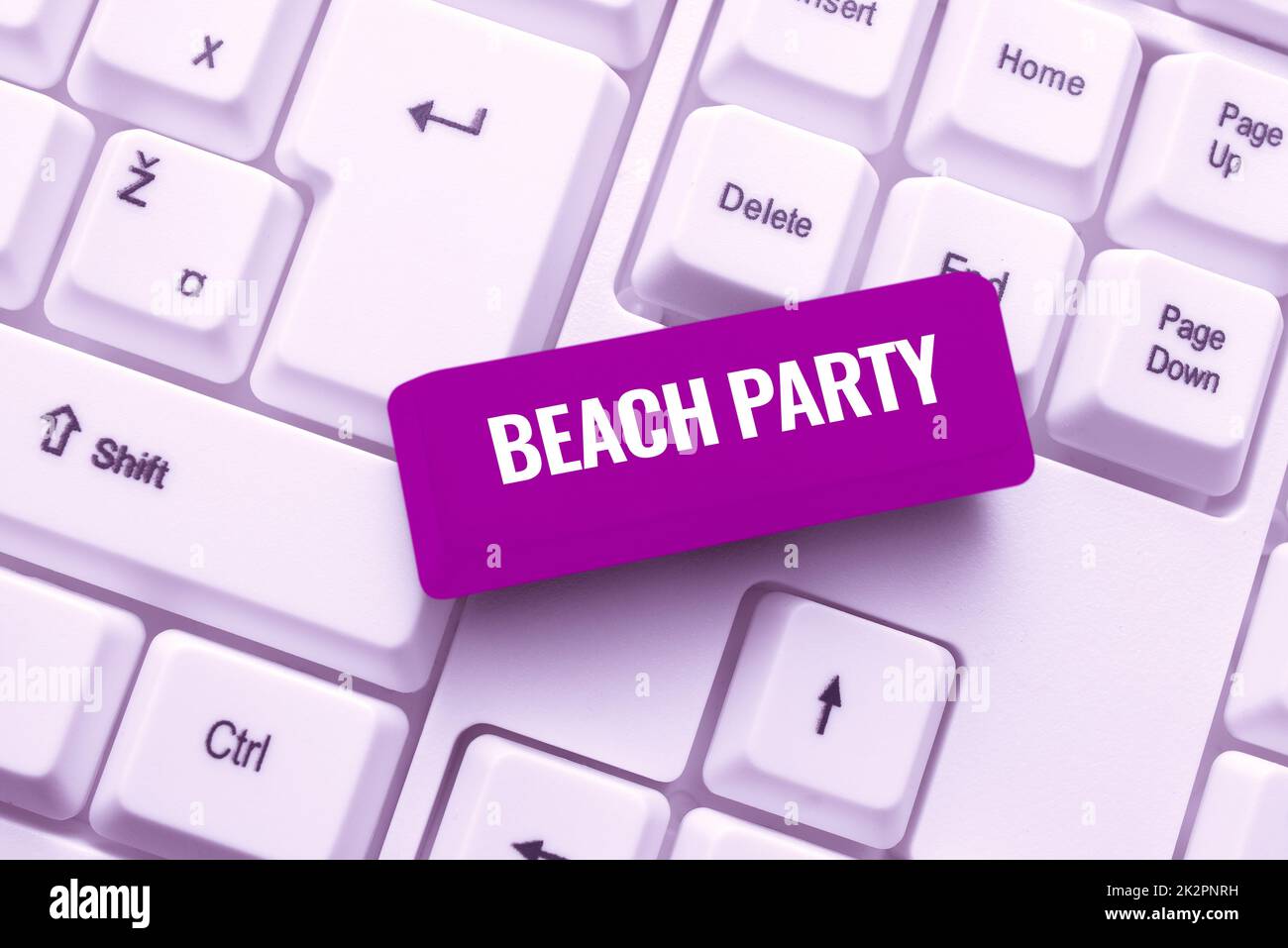 Text caption presenting Beach Party. Word Written on small or big ...