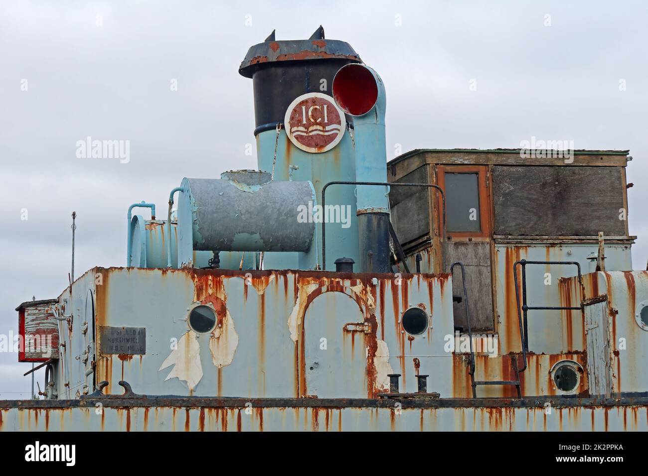 Imperial Chemical Industries, ICI Cuddington boat, built 1948 by Yarwood, W J & Sons Ltd, Northwich Stock Photo