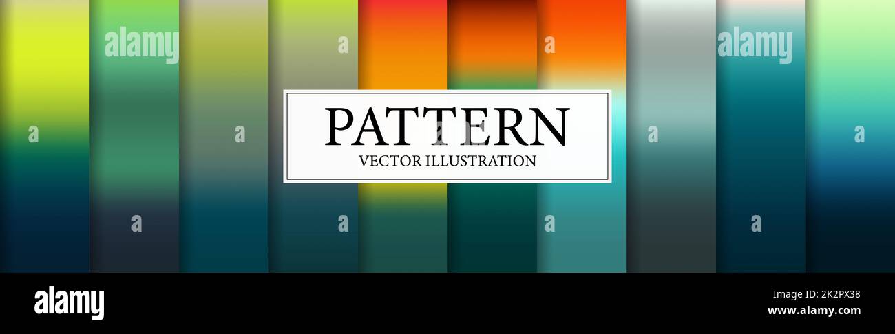 Set of 10 different gradient texture backgrounds - Vector Stock Photo