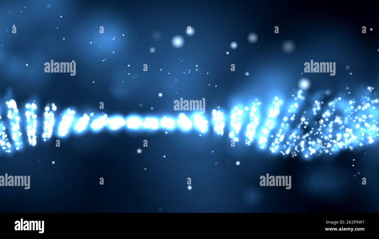 Blue dust particles floating over black Stock Photo - Alamy