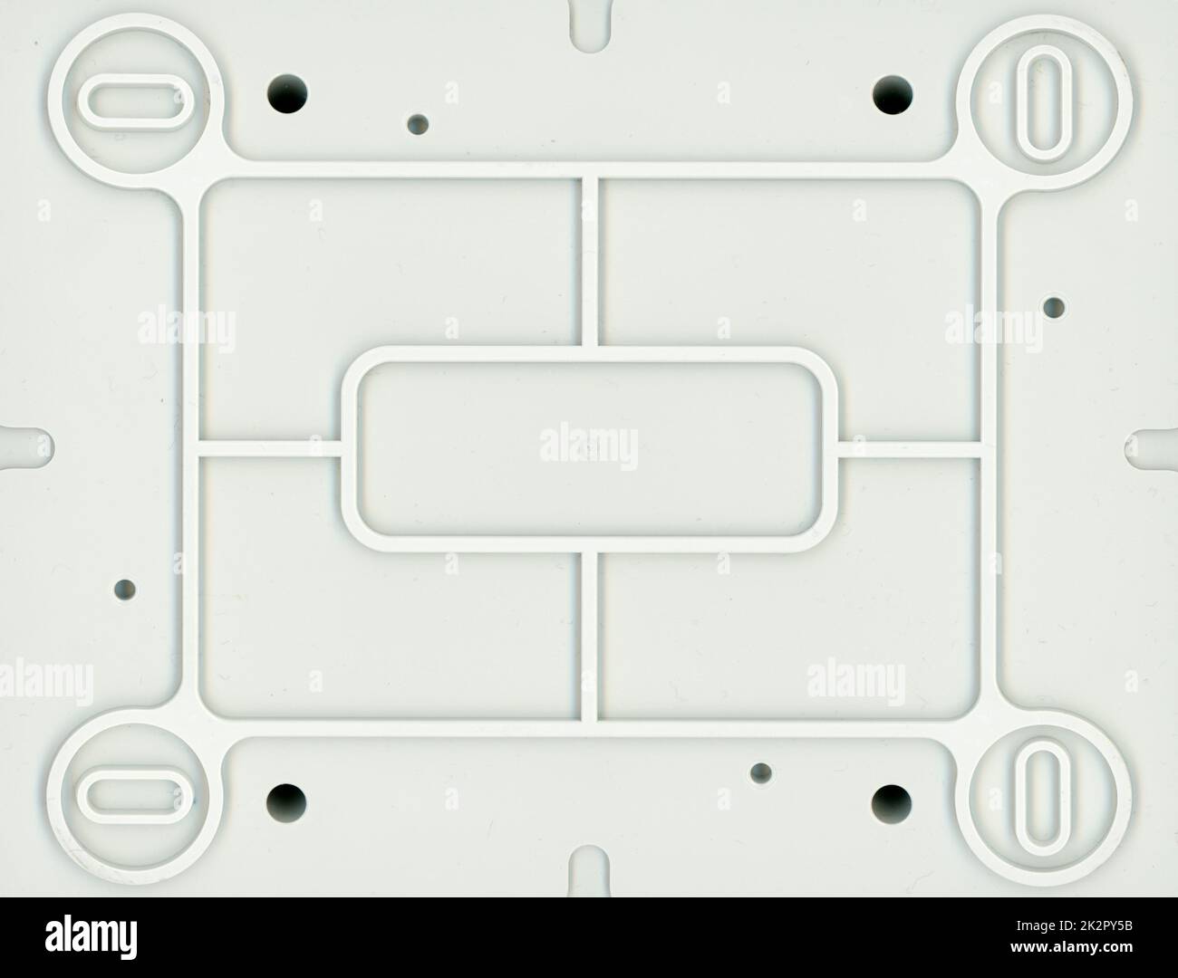 junction box isolated over white background Stock Photo