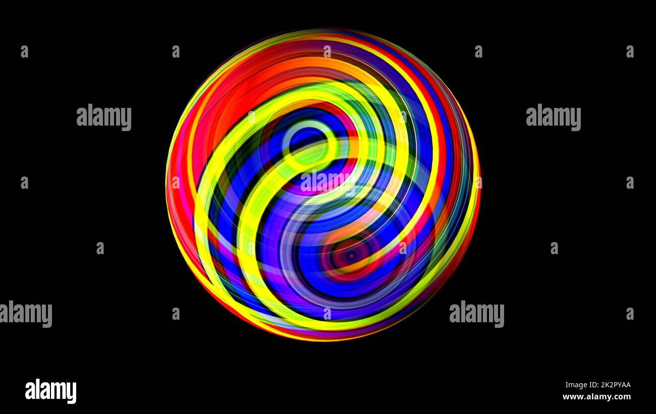 3D illustration of Colorful sphere Stock Photo - Alamy