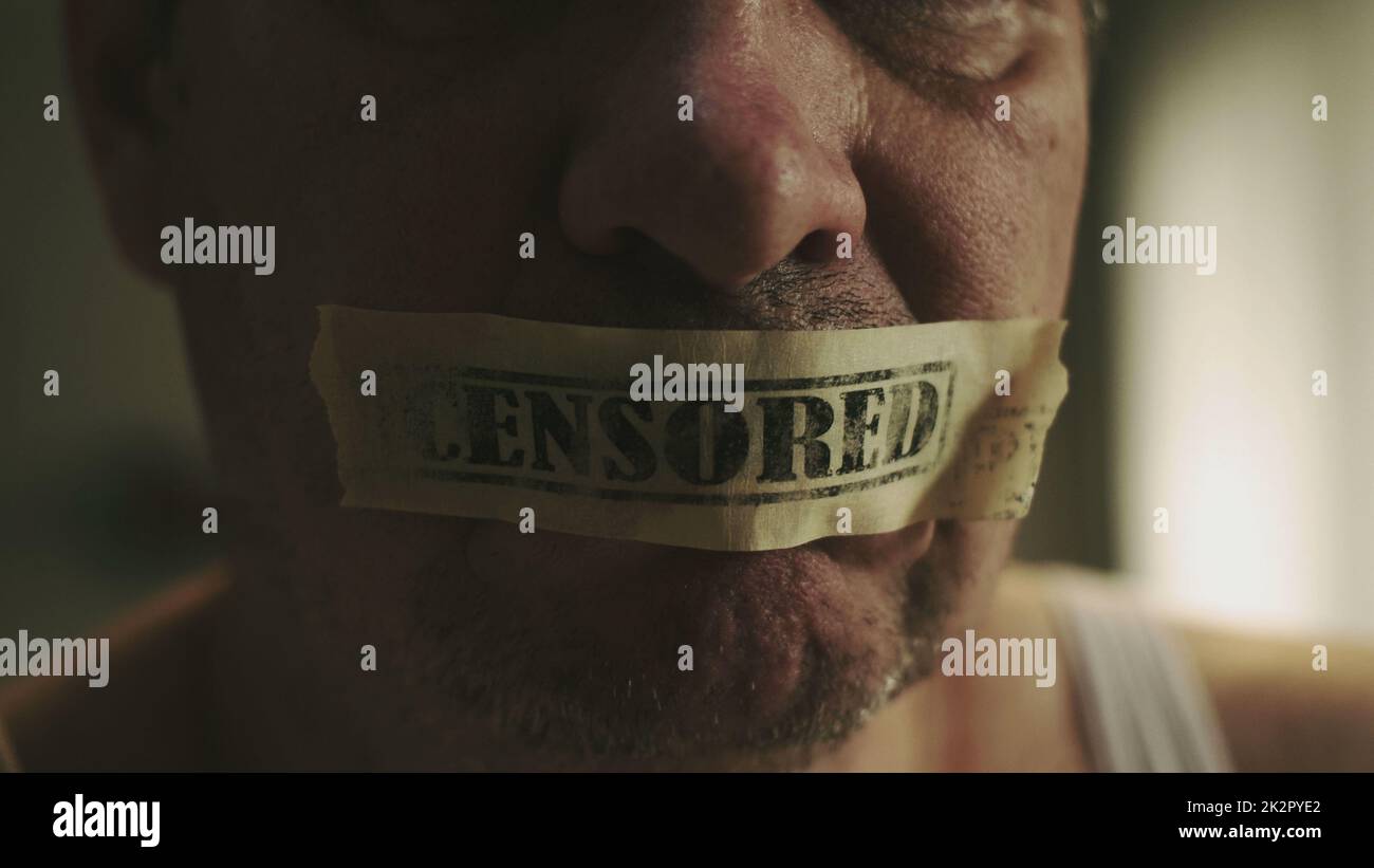 Censorship Freedom Of Speech Concept Stock Photo Alamy