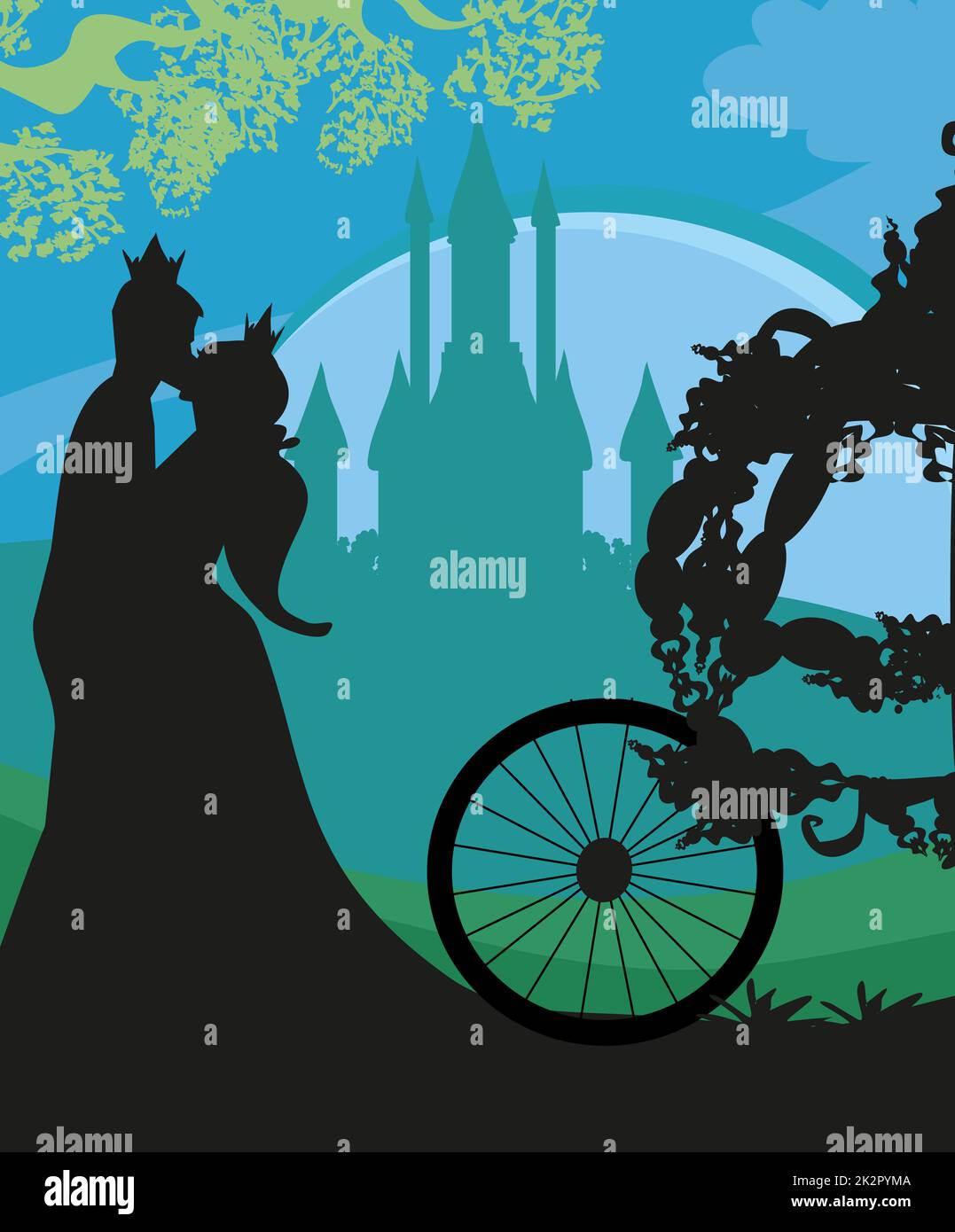 prince and princess kiss Stock Photo - Alamy, image size:1077x1390