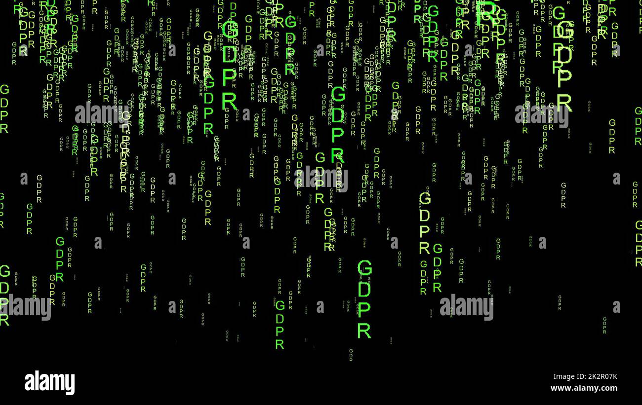 GDPR data code on the web Stock Photo - Alamy