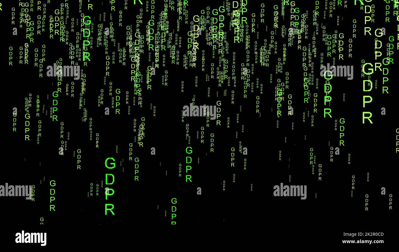 GDPR data code on the web Stock Photo - Alamy
