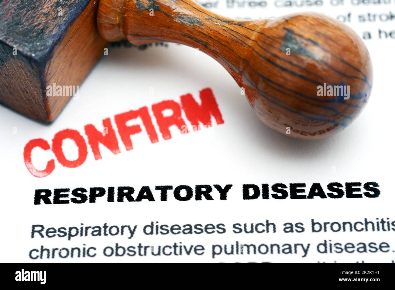 Respiratory disease Stock Photo