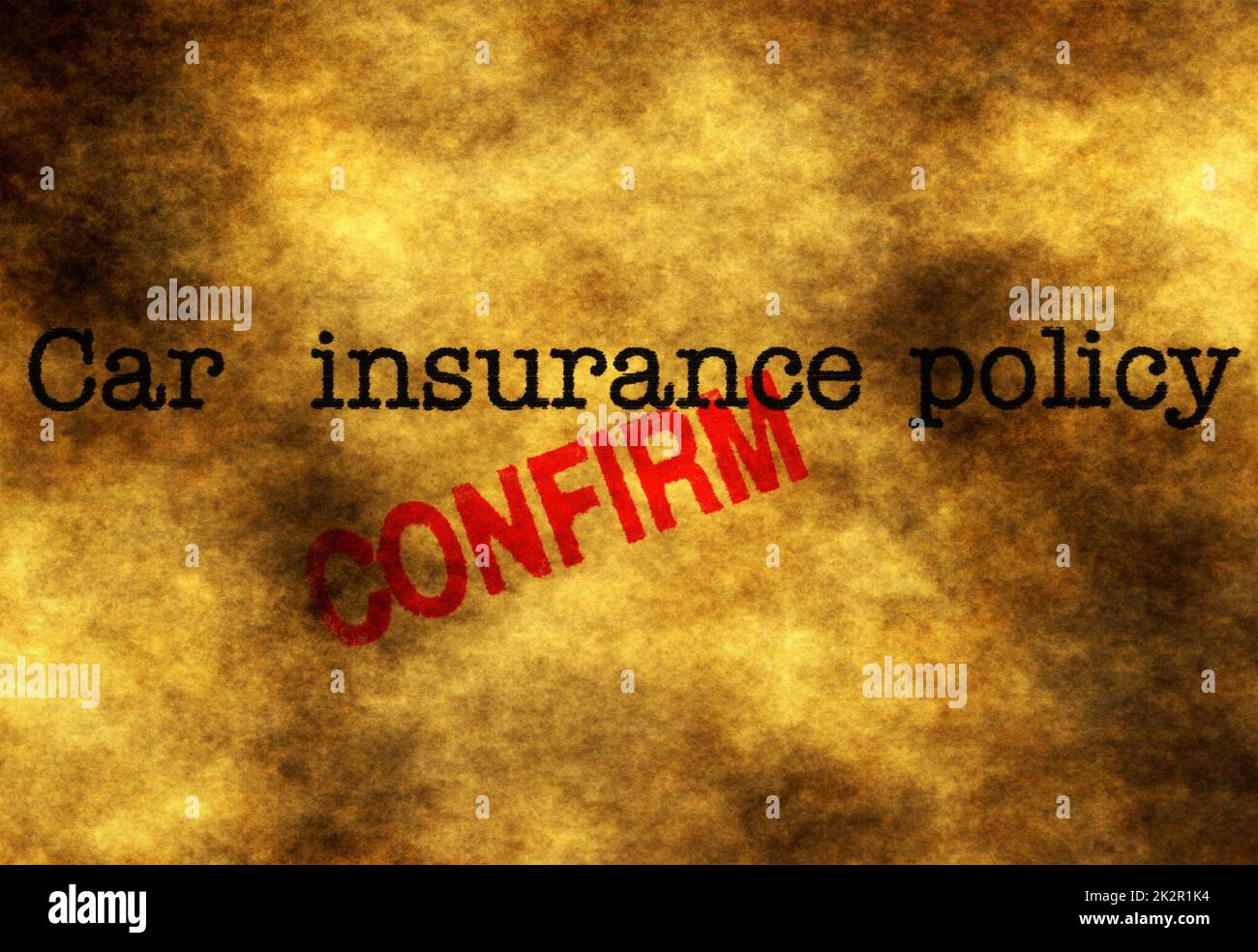 Car insurance policy Stock Photo Alamy