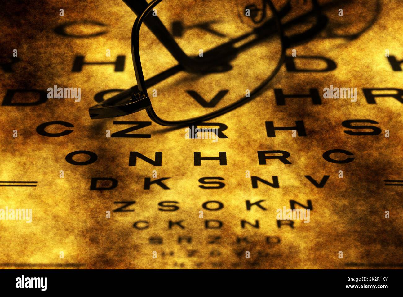 Eye Chart grunge concept Stock Photo