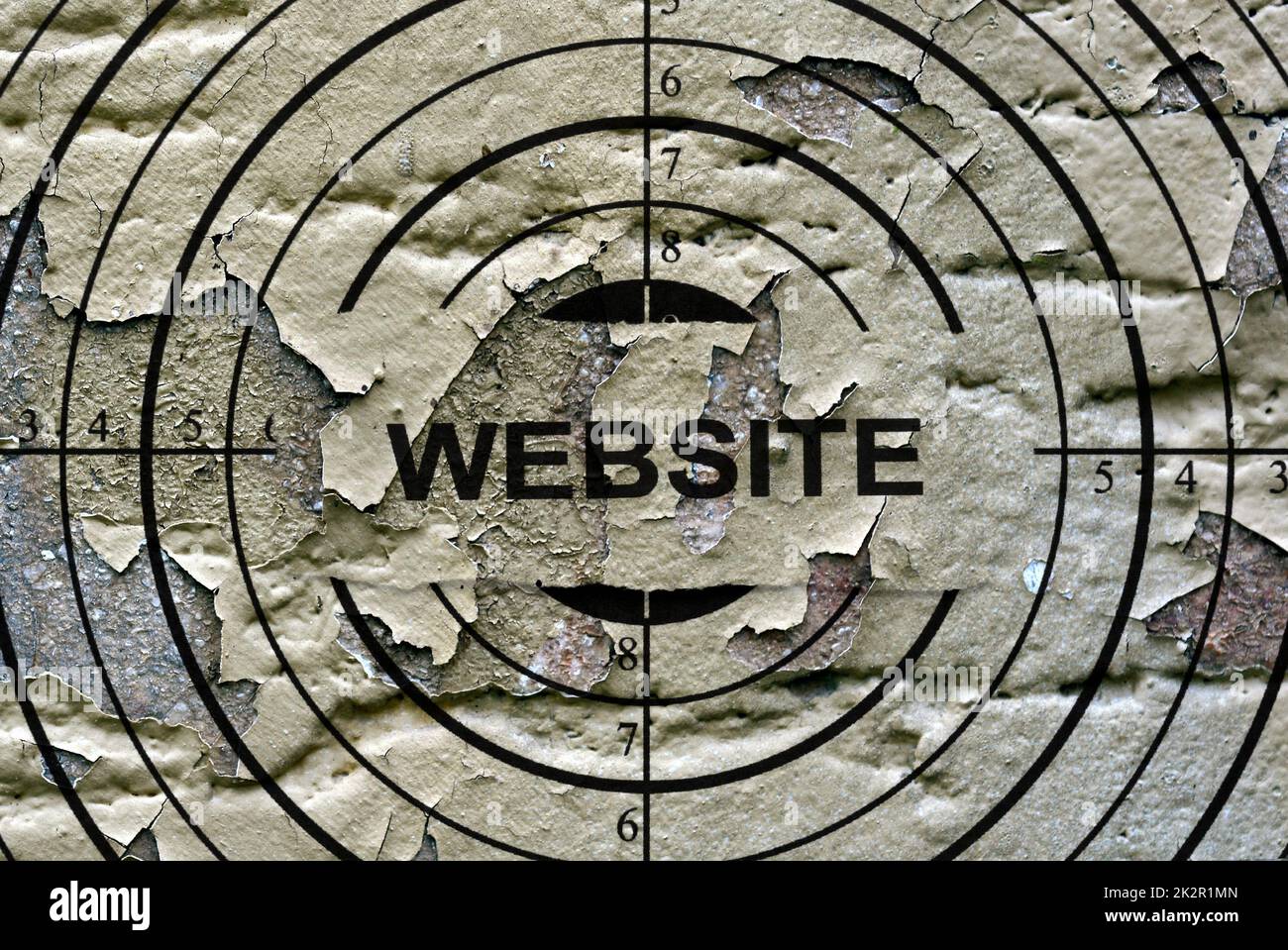 Website target grunge concept Stock Photo