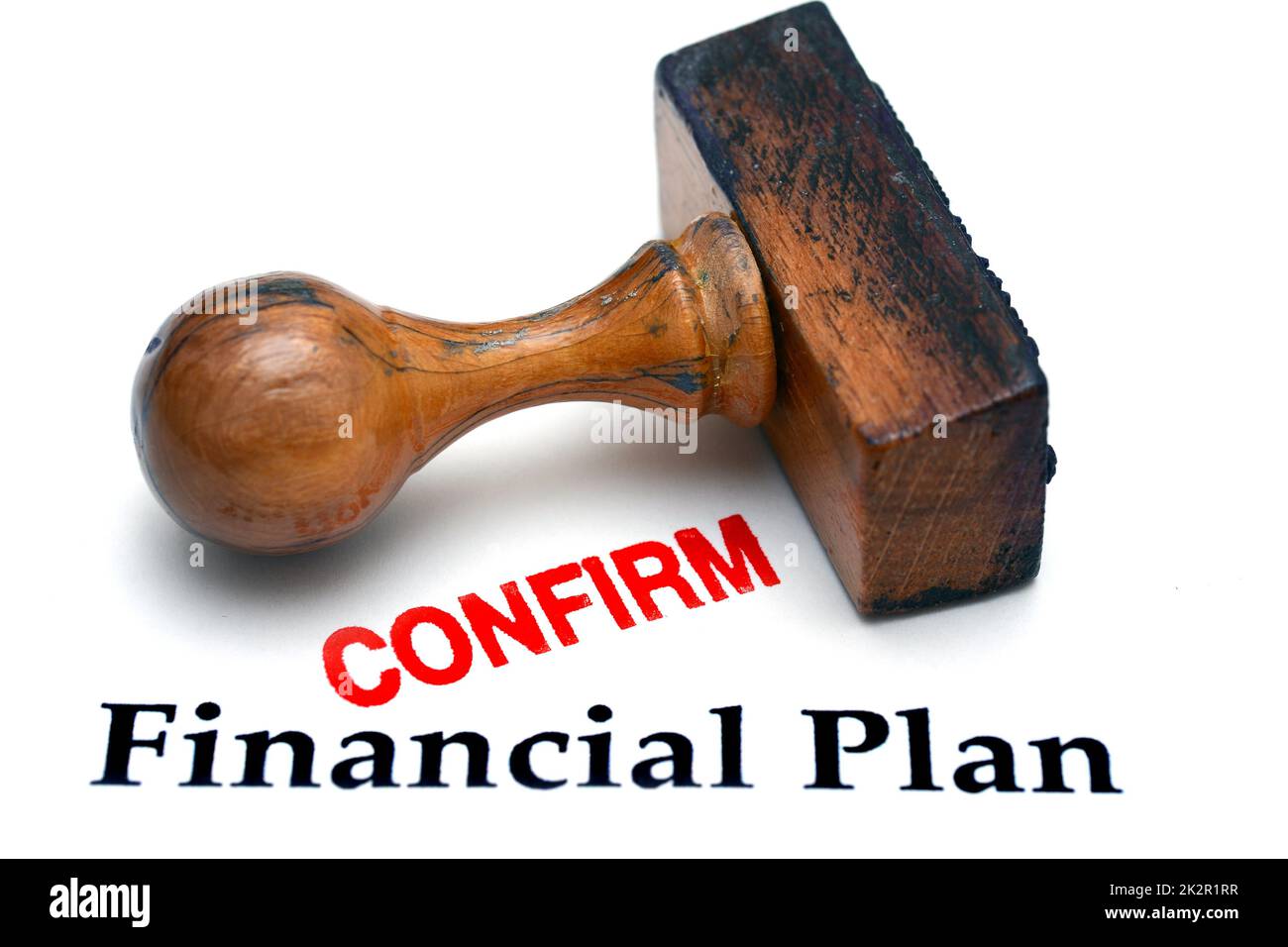 Financial Planning confirm Stock Photo