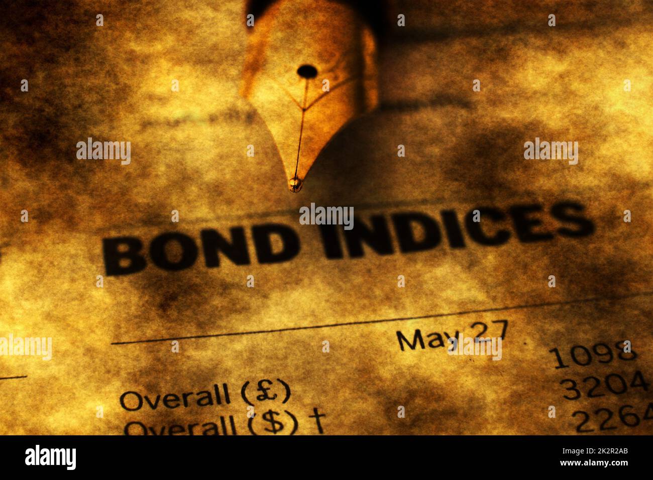Bond indices Stock Photo