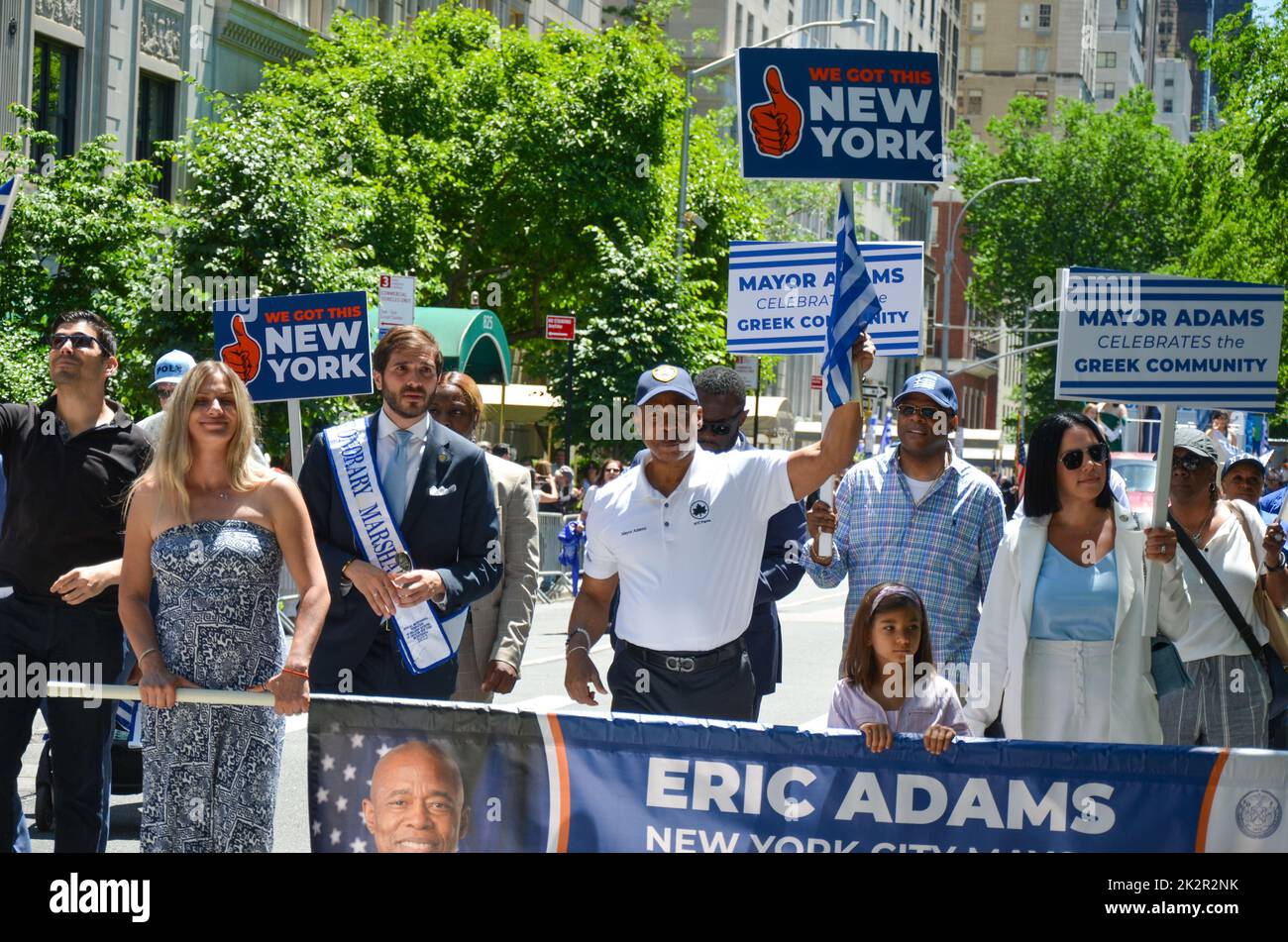 The annual Greek Independence Day Parade in New York Stock Photo Alamy