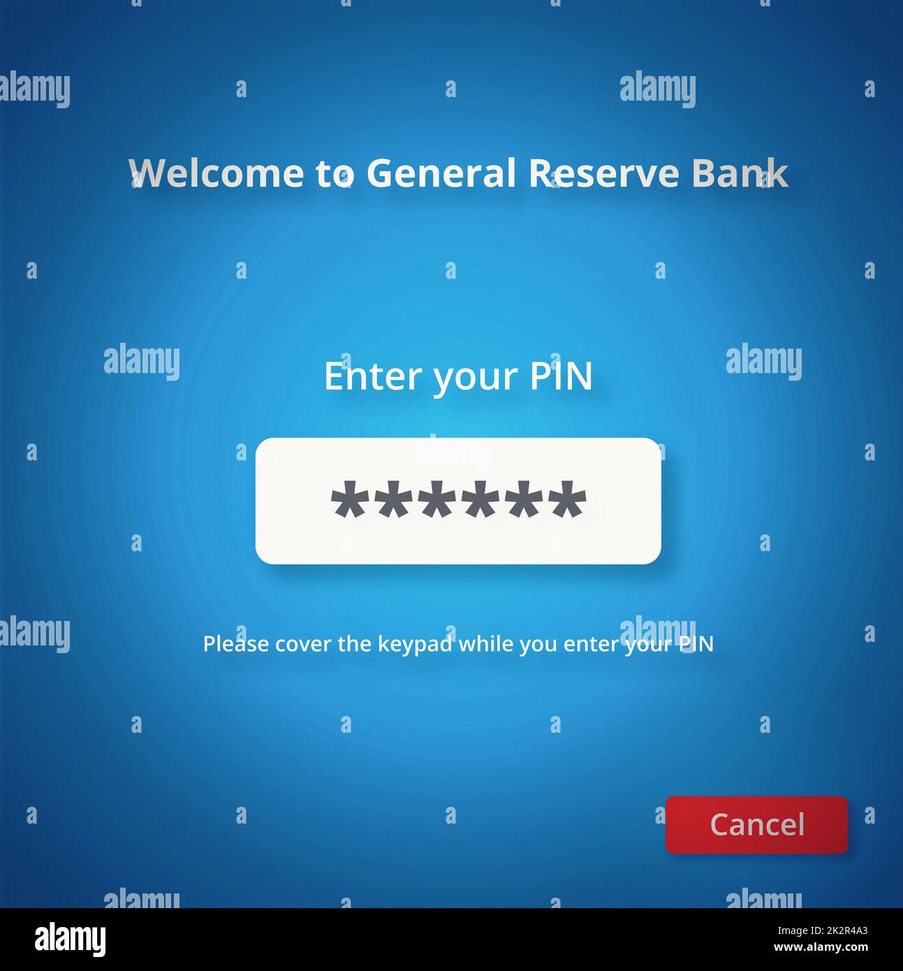 We need to make sure this is you. an banking login page ALL design on this image is