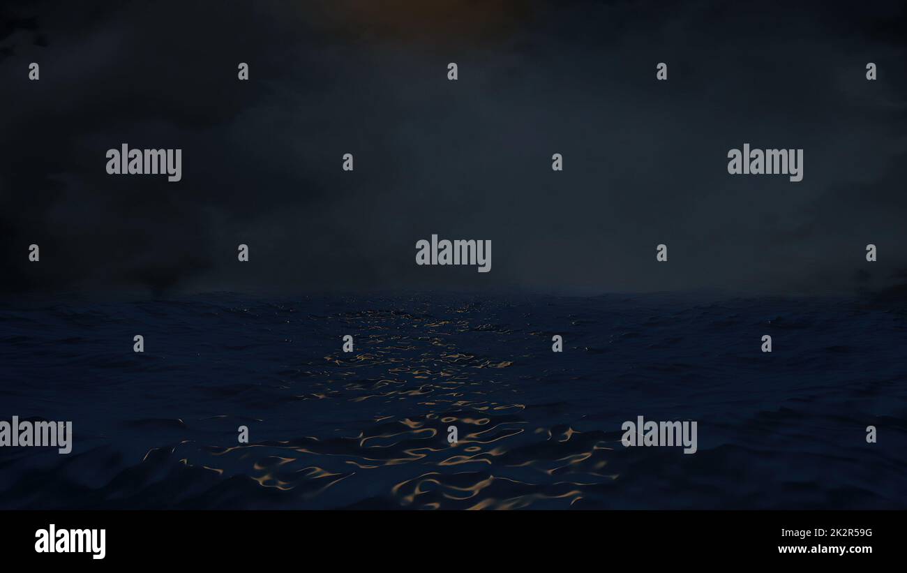 Dark sea water waves hi-res stock photography and images - Alamy