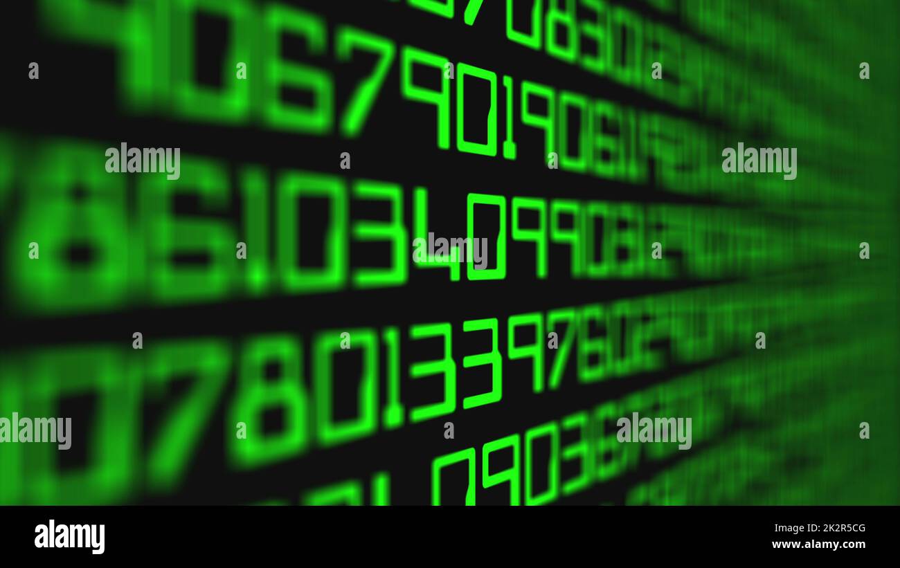Data code on computer screen Stock Photo